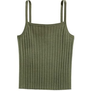 H&M Green cropped tank top